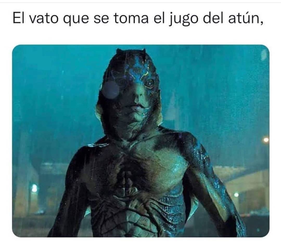 El vato que se toma el jugo del atún: