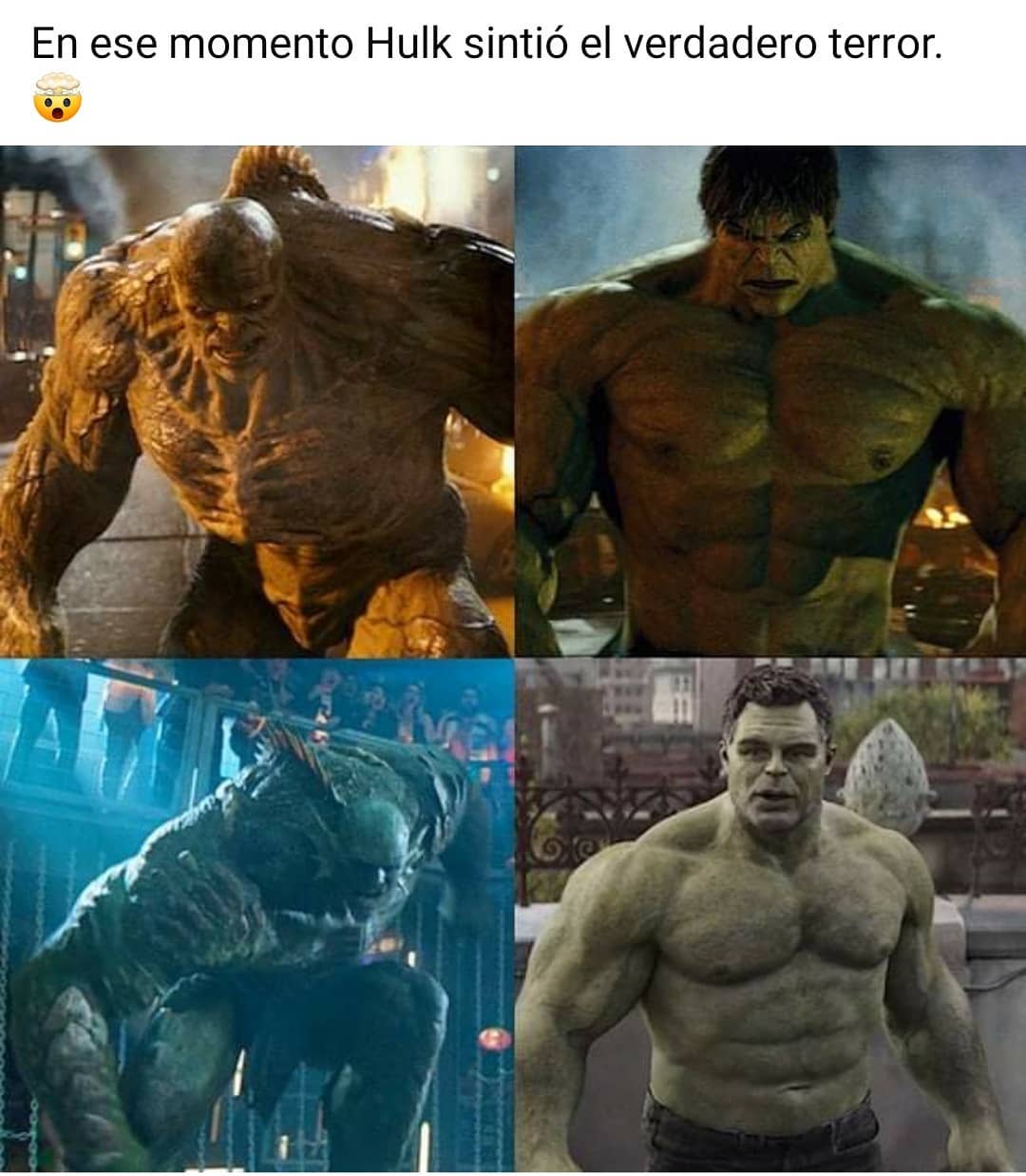 En ese momento Hulk sintió el verdadero terror.