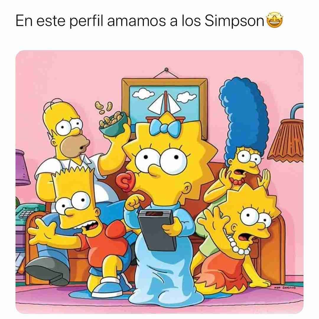 En este perfil amamos a los Simpson.