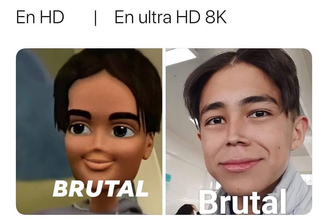 En HD: Brutal // En ultra 8K: Brutal.