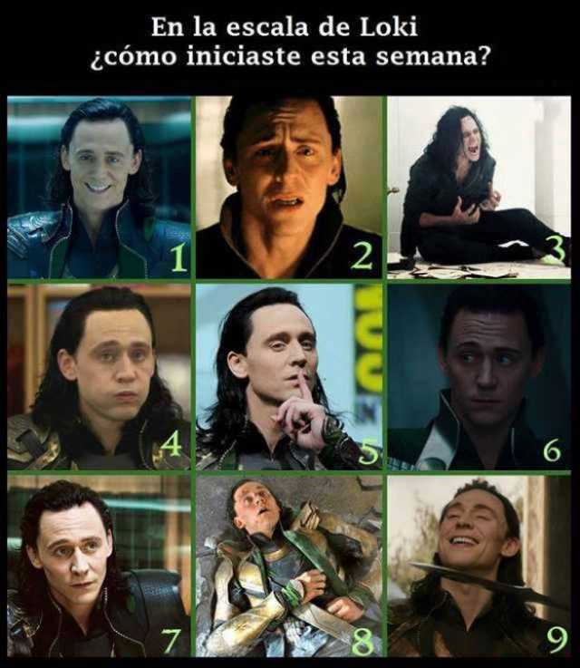 En la escala de Loki ¿cómo iniciaste esta semana?