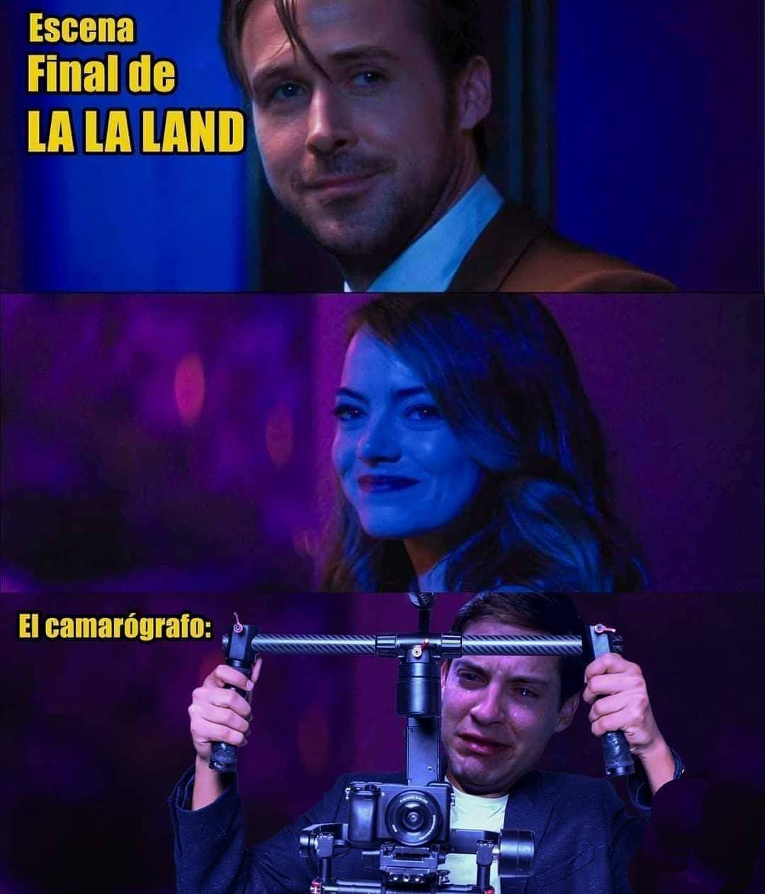 Escena final de La La Land.  El camarógrafo: