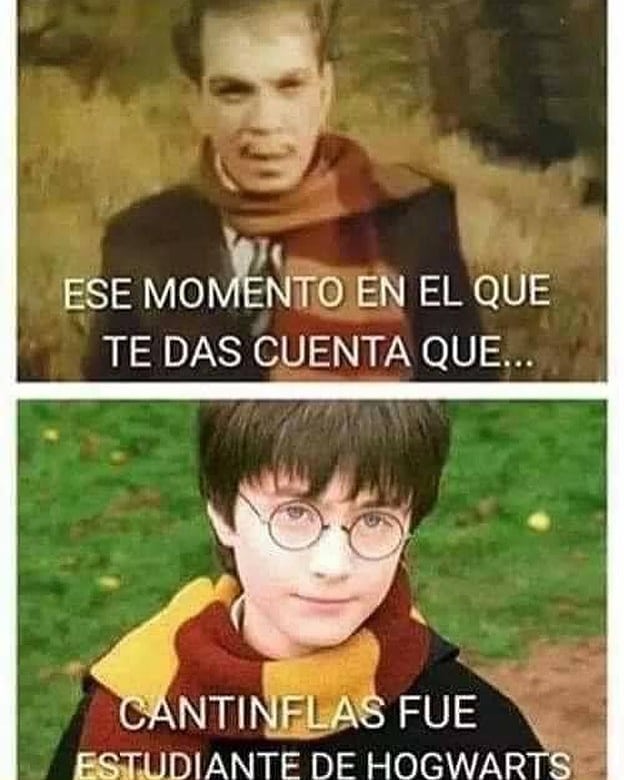 Ese momento en el que te das cuenta que... Cantinflas fue estudiante de Hogwarts.