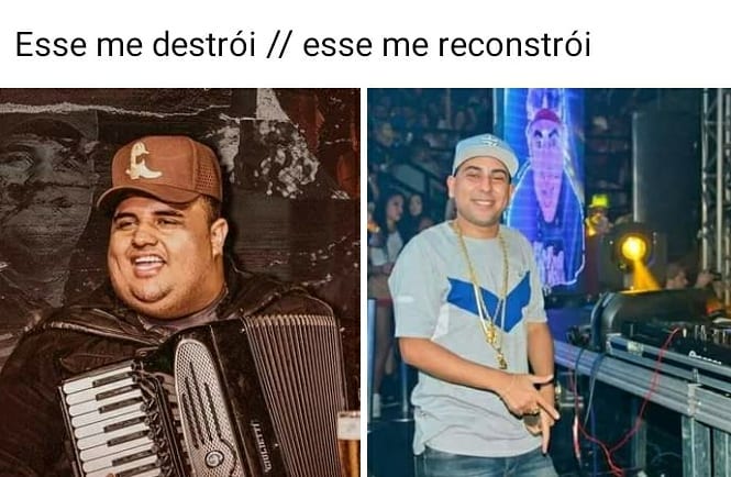 Esse me destrói // esse me reconstrói.