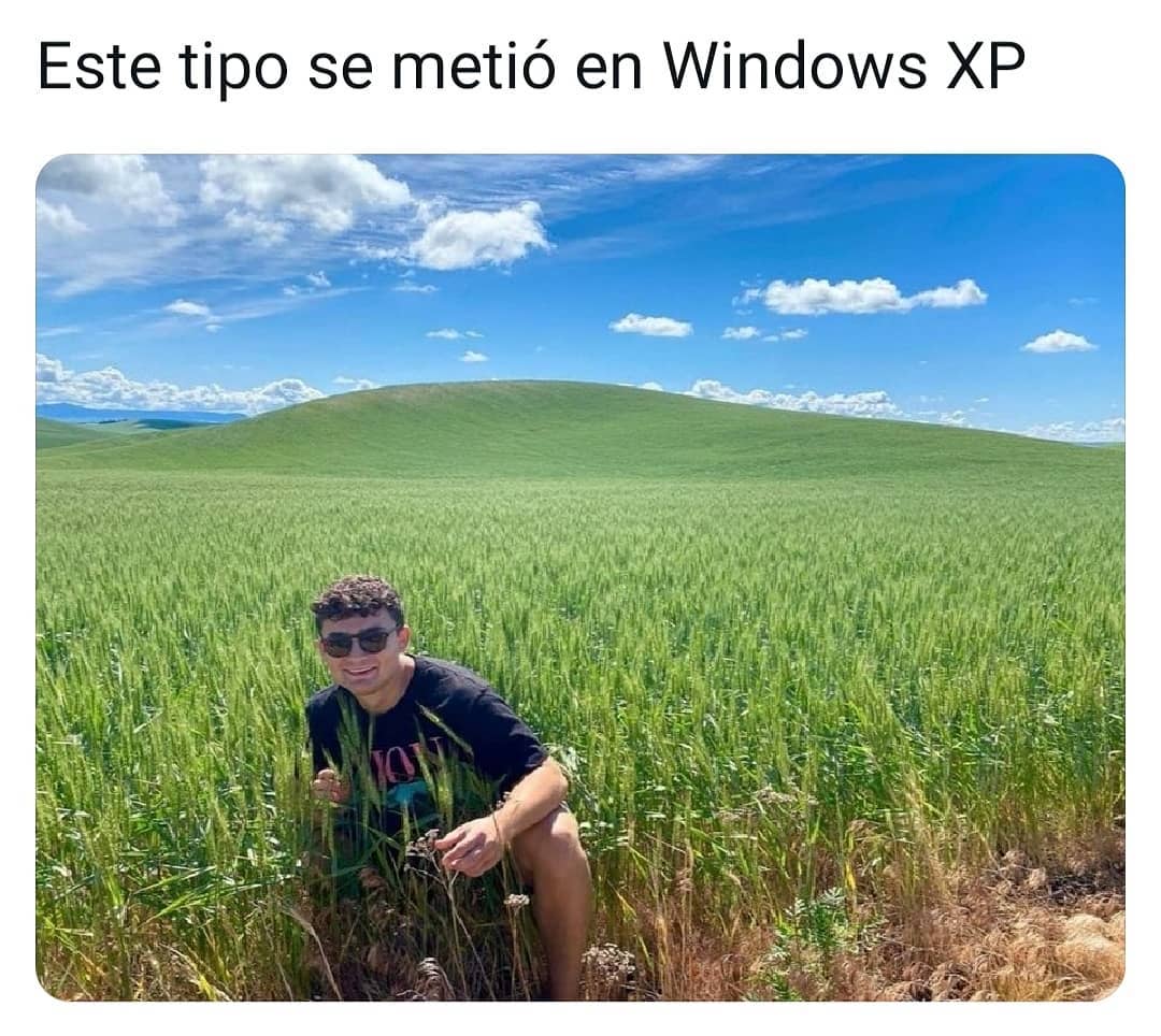 Este tipo se metió en Windows XP.