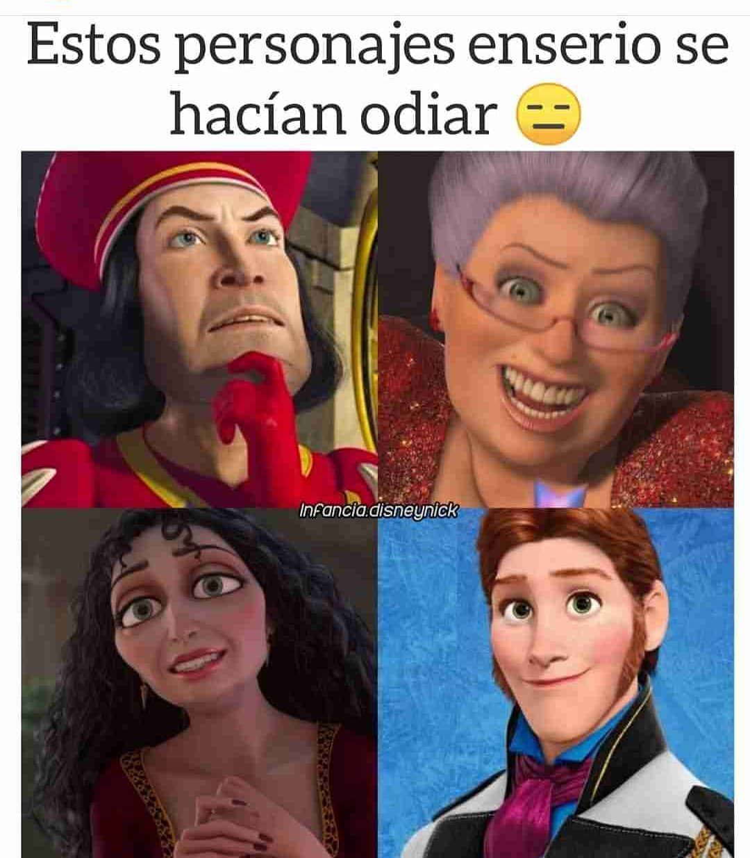 Estos personajes enserio se hacían odiar.