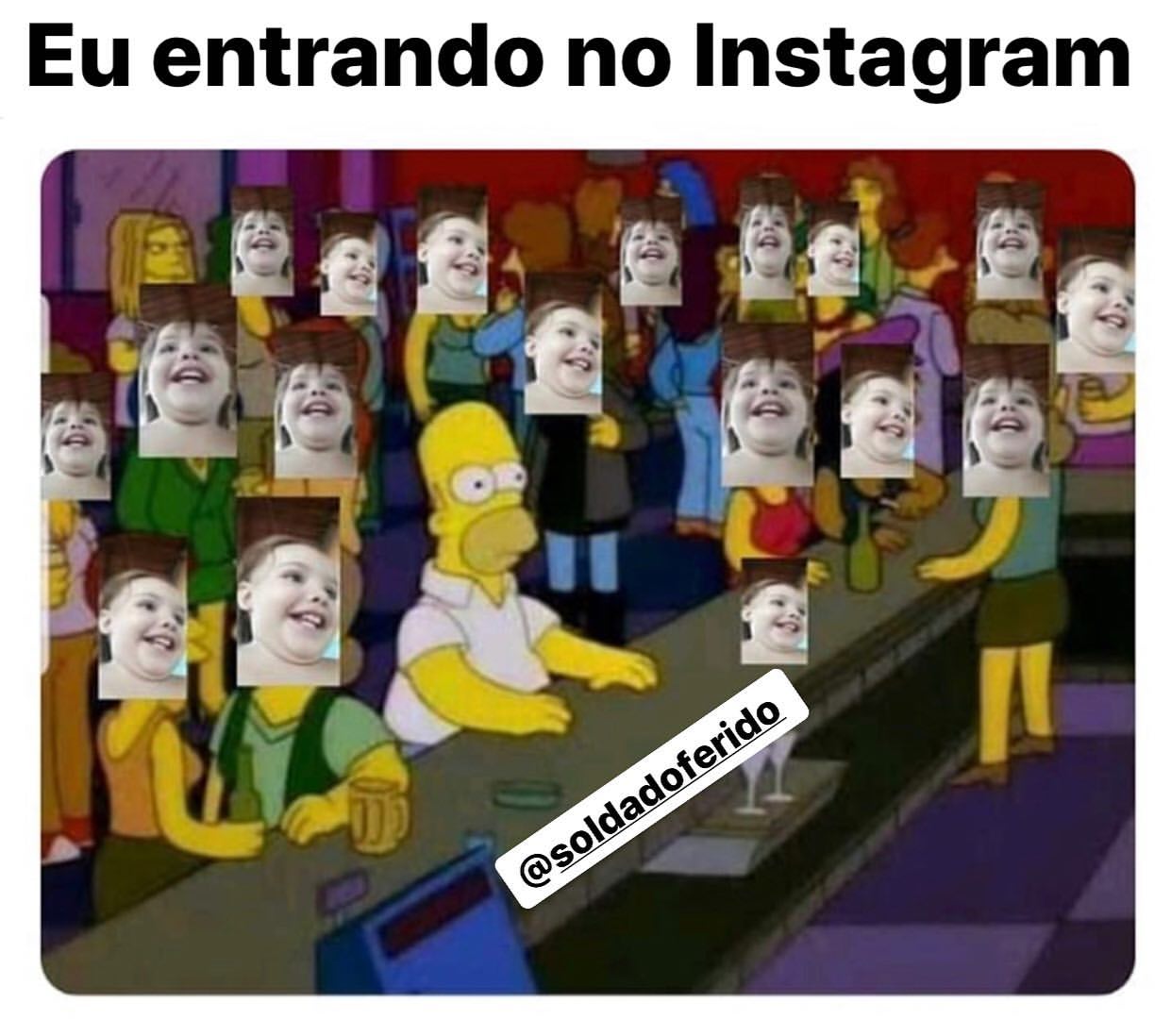 Eu entrando no Instagram.