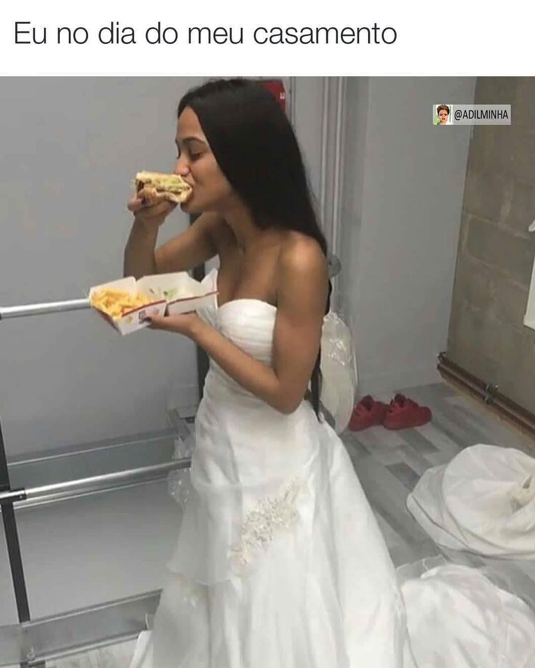 Eu no dia do meu casamento.