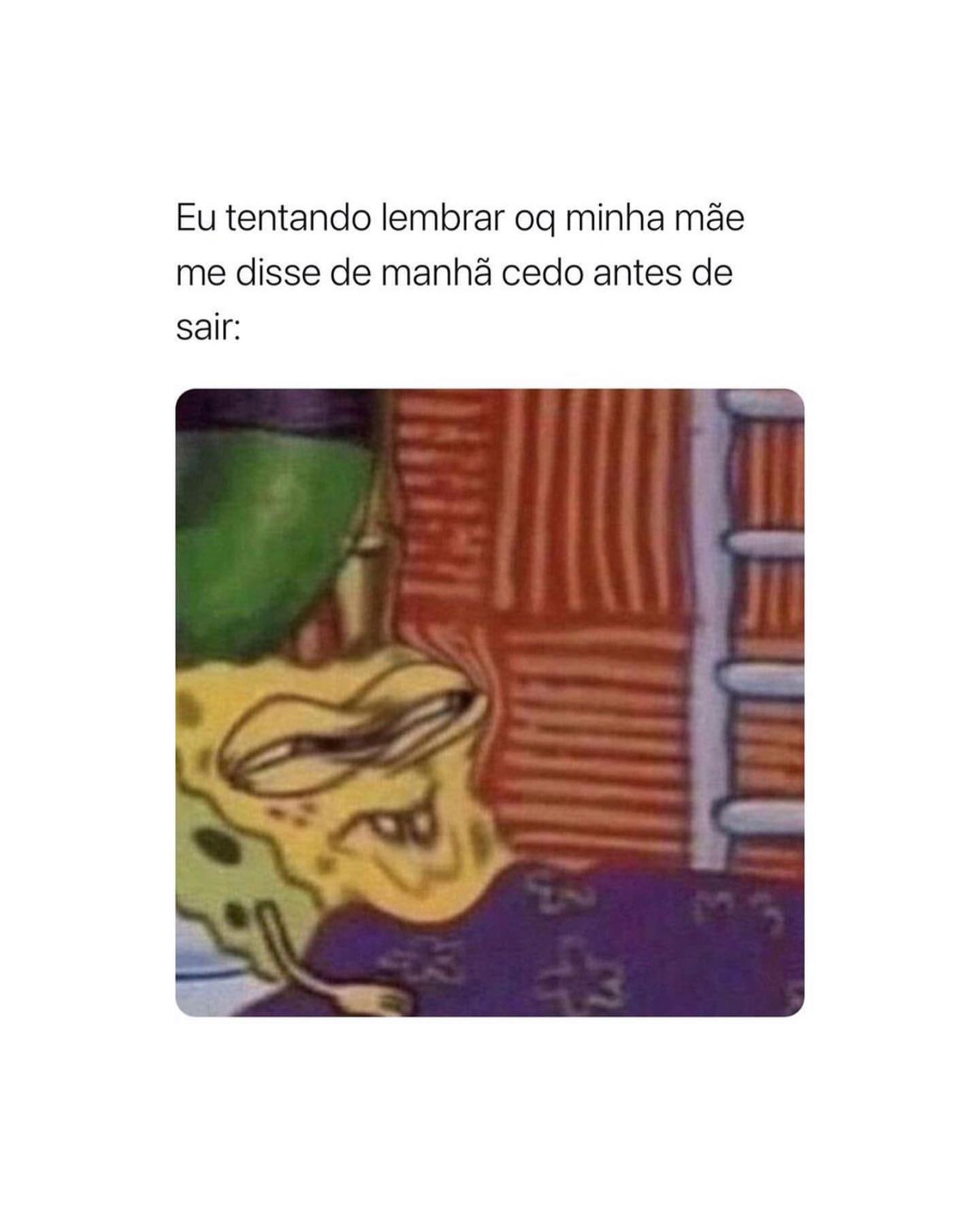 Eu Tentando Lembrar Oq Minha Mãe Me Disse De Manhã Cedo Antes De Sair Memes 2458