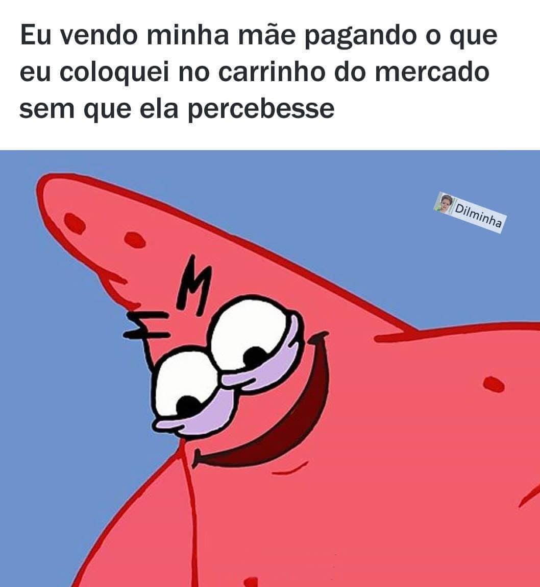 Eu vendo minha mãe pagando o que eu coloquei no carrinho do mercado sem que ela percebesse.