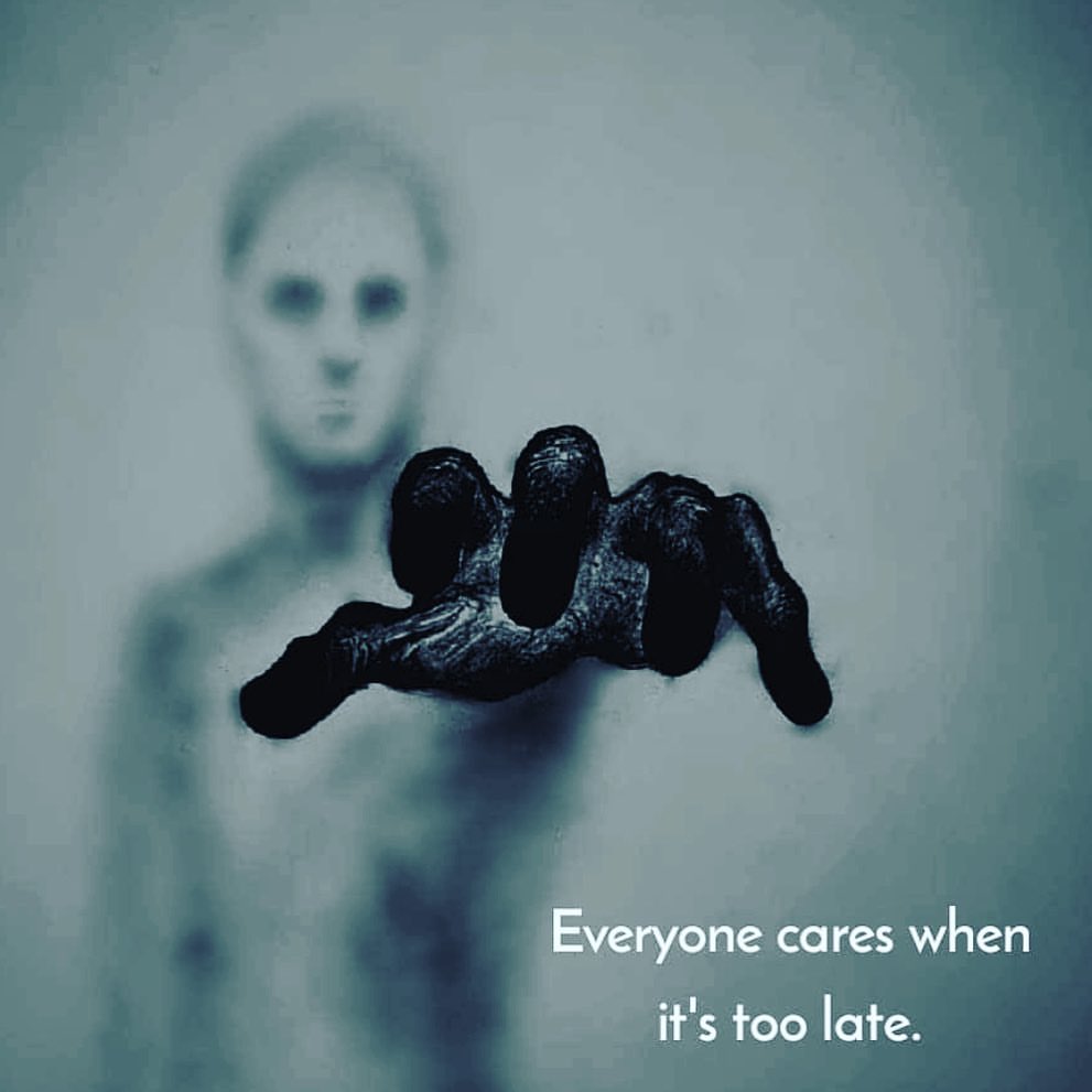 Everyone cares when it's too late.