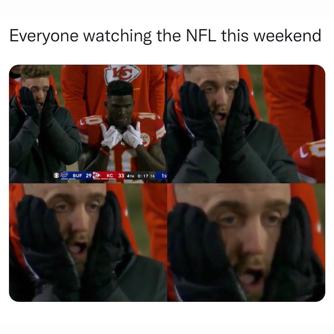 Everyone watching the NFL this weekend.