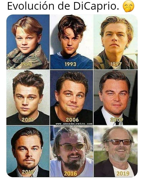Evolución de DiCaprio.