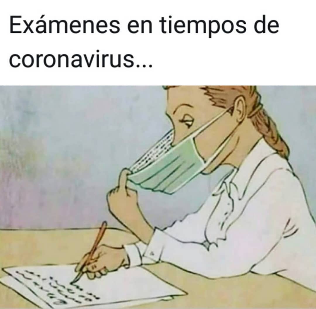 Exámenes en tiempos de coronavirus...