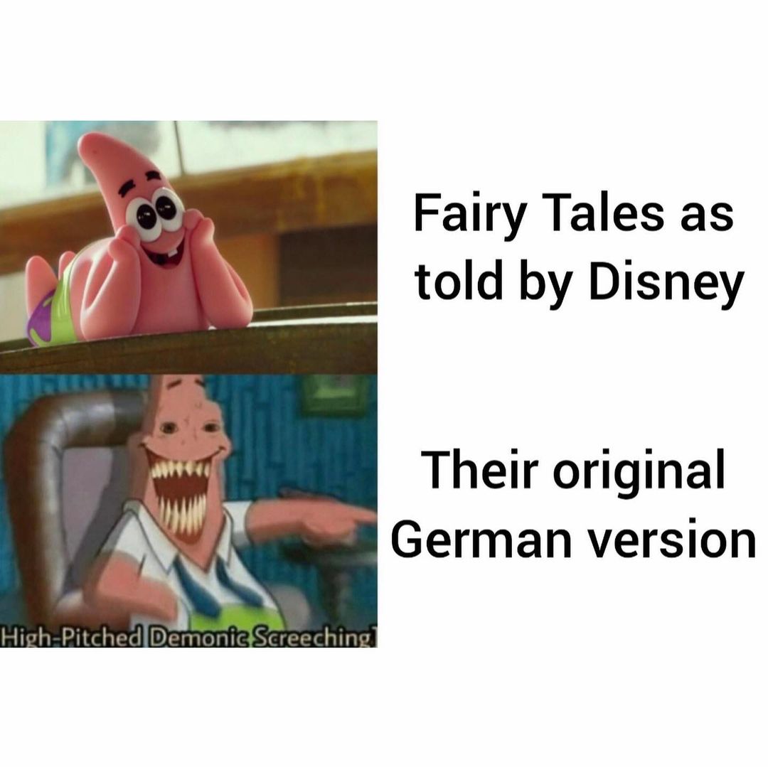 Fairy tales as told by Disney. Their original German version.