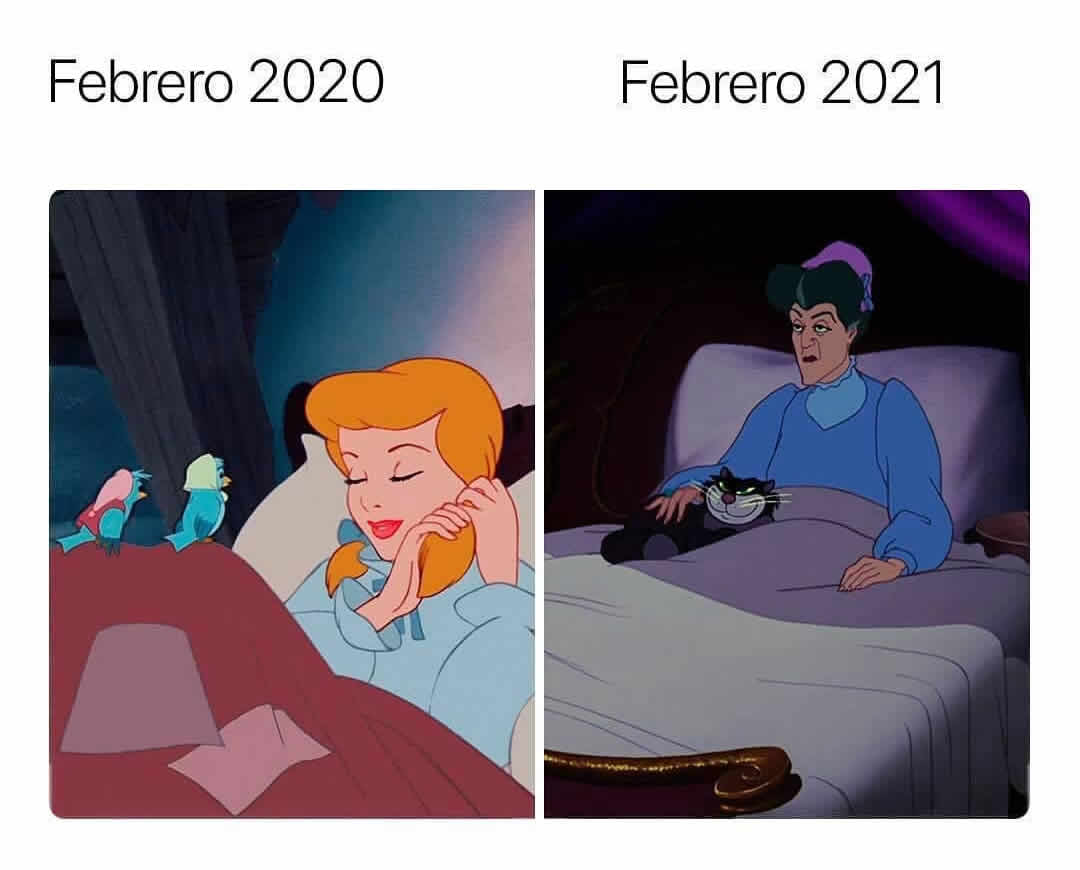 Febrero 2020. Febrero 2021.