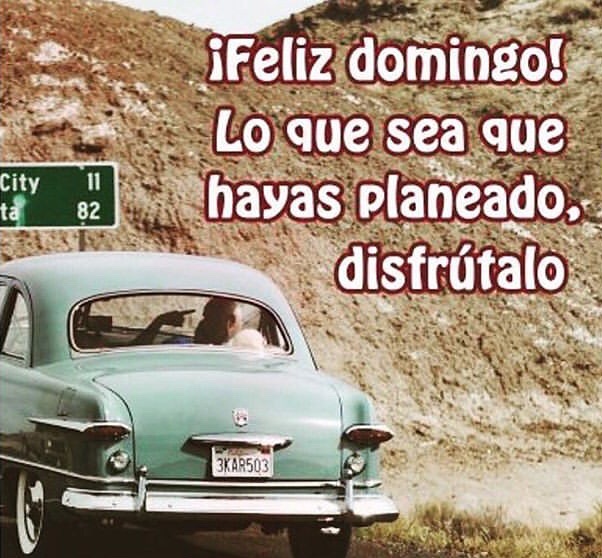 ¡Feliz domingo! Lo que sea que hayas planeado, disfrútalo.