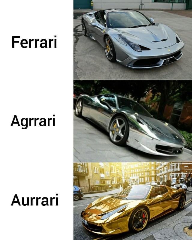 Ferrari. Agrrari. Aurrari.