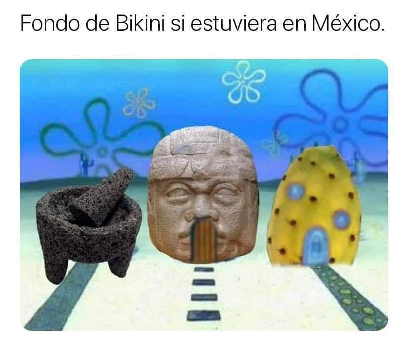 Fondo de Bikini si estuviera en México.