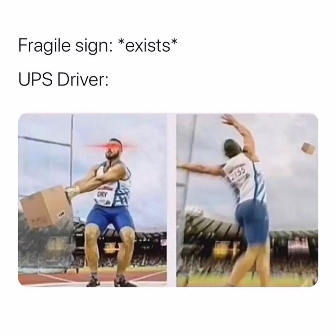 Fragile sign: *exists* UPS Driver: