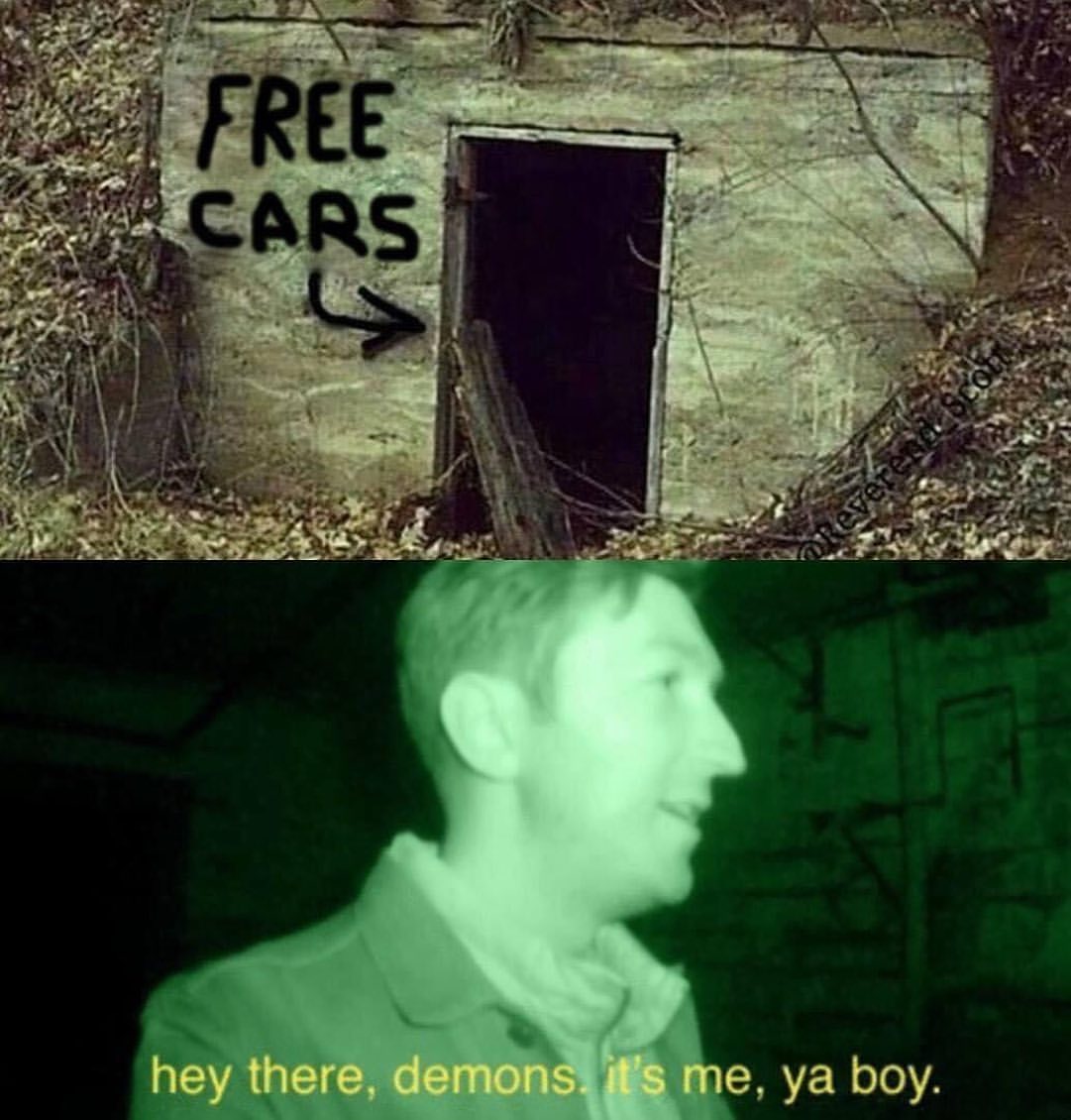 Free cars. Hey there, demons. It's me, ya boy.