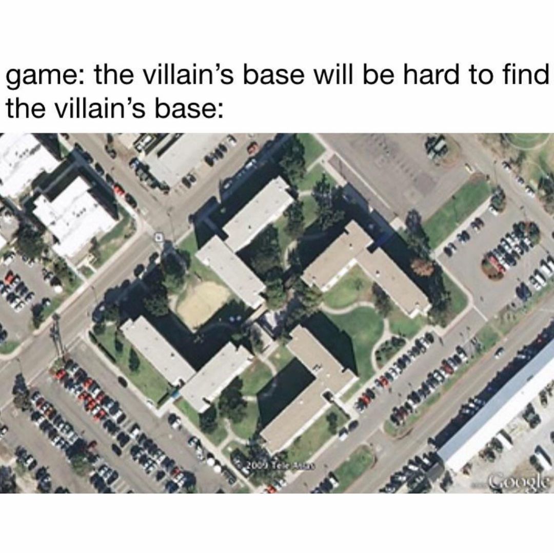 Game: The villain's base will be hard to find the villain's base:
