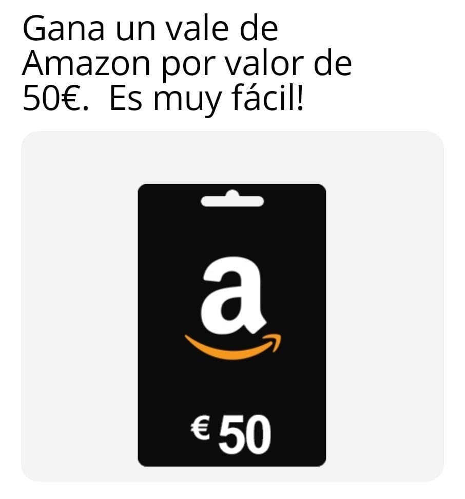 Gana un vale de Amazon por valor de 50€. Es muy fácil!