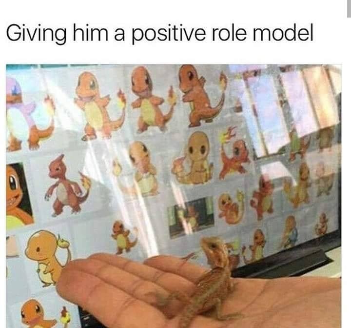 Giving him a positive role model.