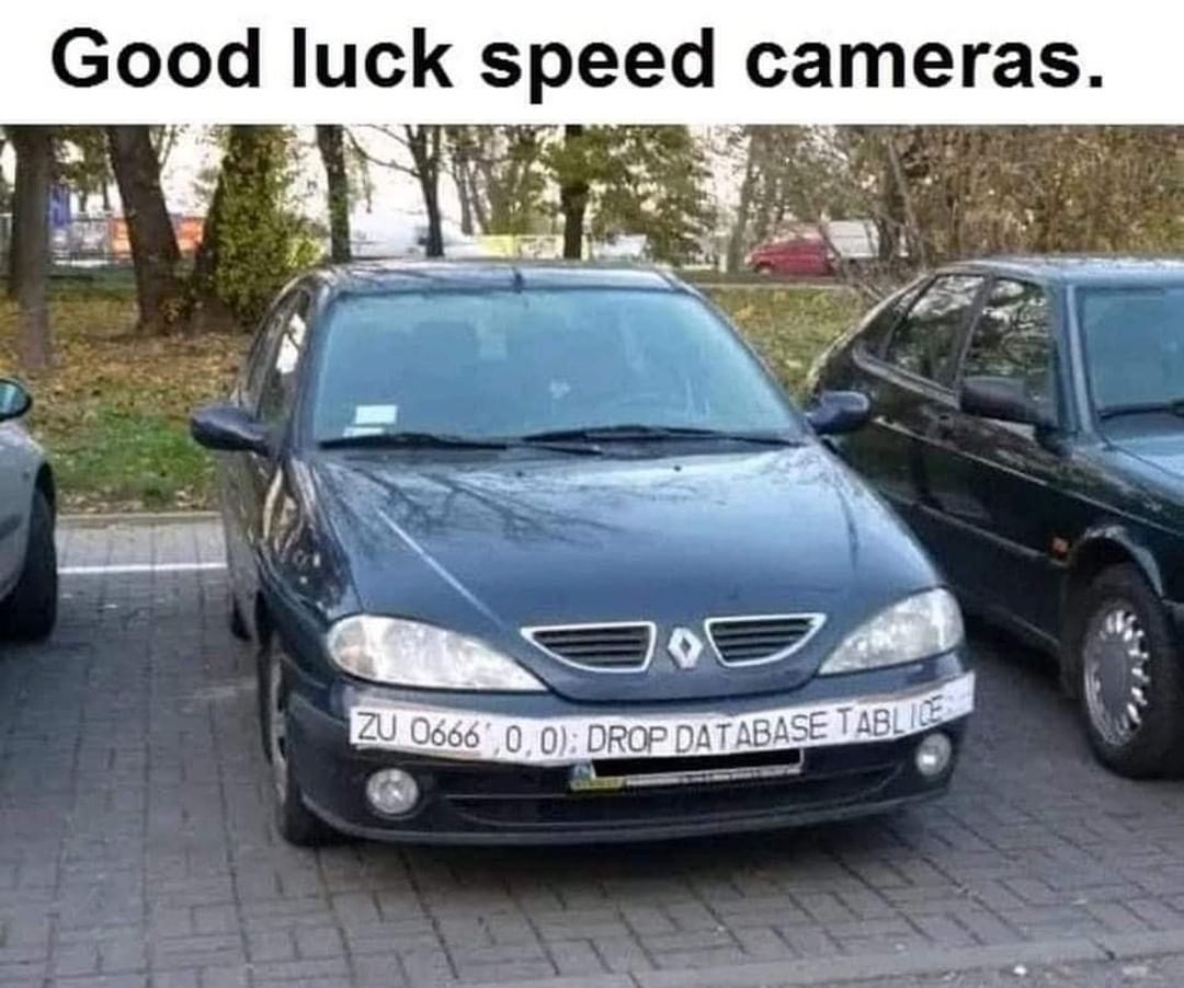 Good luck speed cameras.
