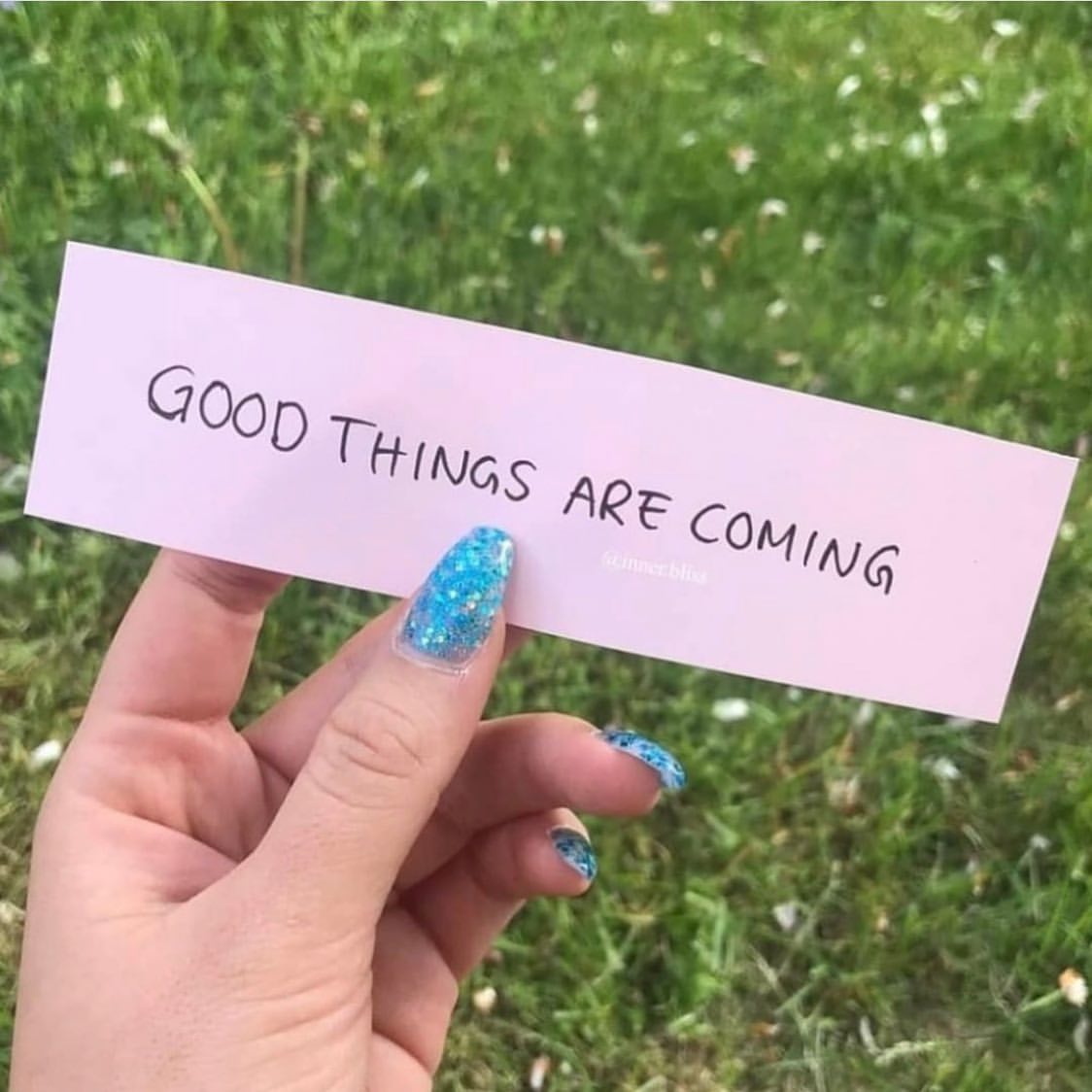 Good things are coming.