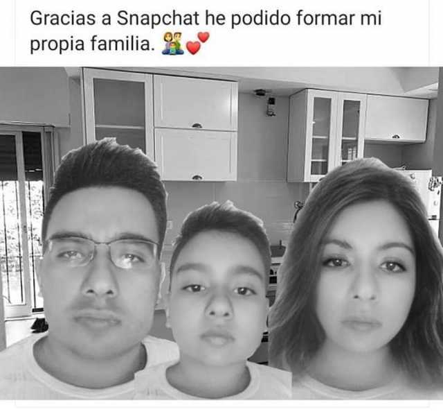Gracias a Snapchat he podido formar mi propia familia.