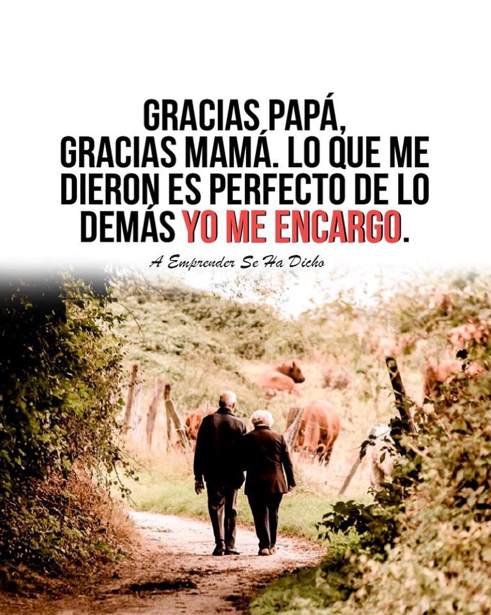 Gracias Papa Gracias Mama Lo Que Me Dieron Es Perfecto De Lo Demas Yo Me Encargo Verbub