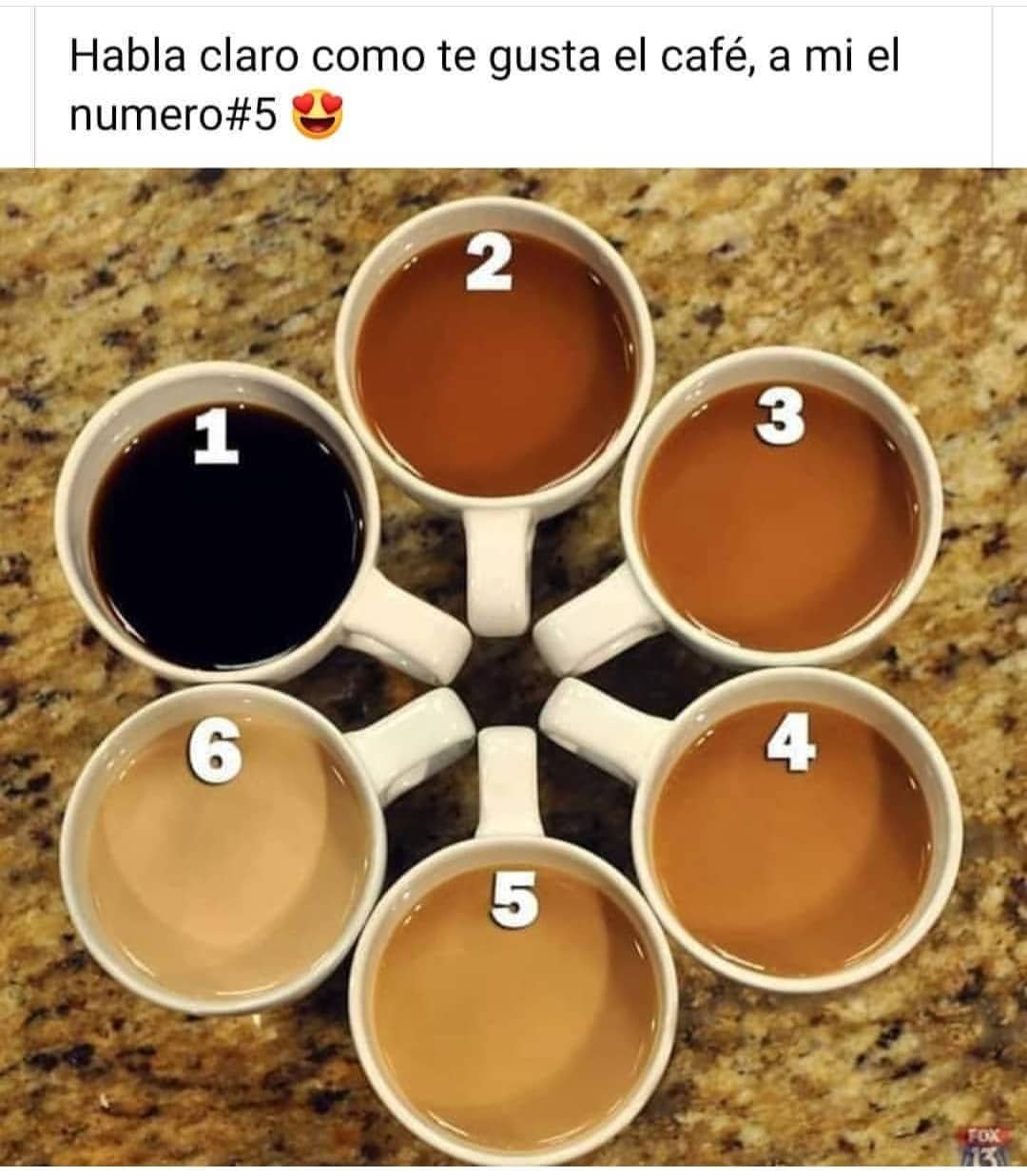 Habla claro como te gusta el café, a mi el numero#5.