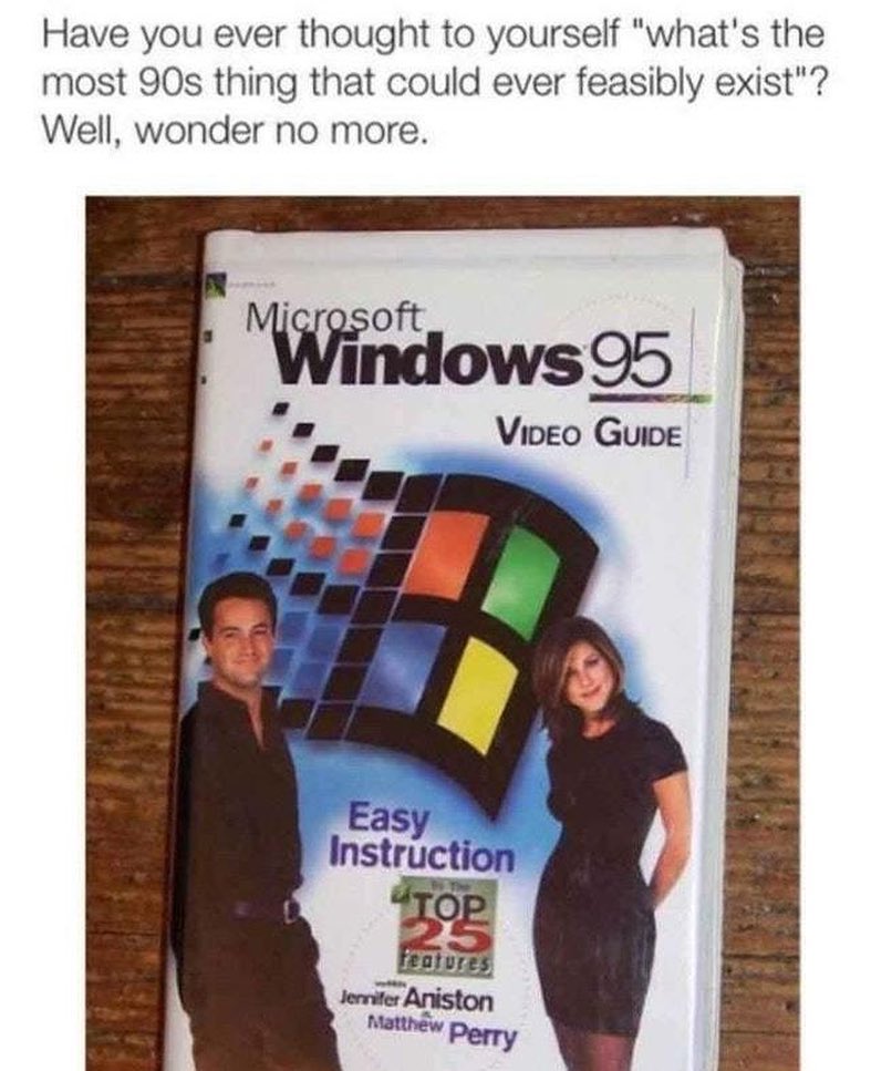 Have you ever thought to yourself "what's the most 90s thing that could ever feasibly exist"? Well, wonder no more.