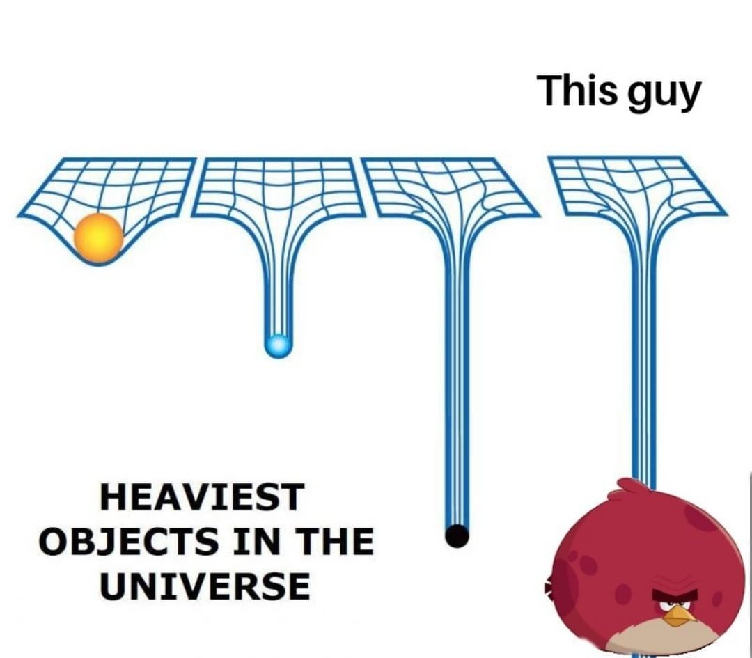 Heaviest objects in the universe. This guy.
