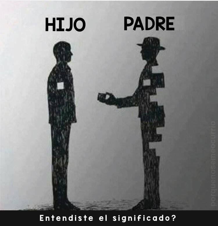 Hijo Padre  ¿Entendiste el significado?