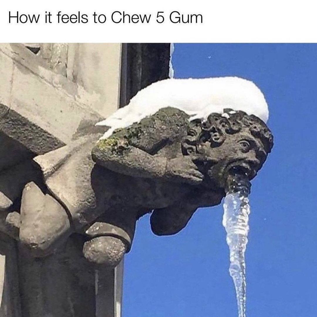 How it feels to Chew 5 Gum.