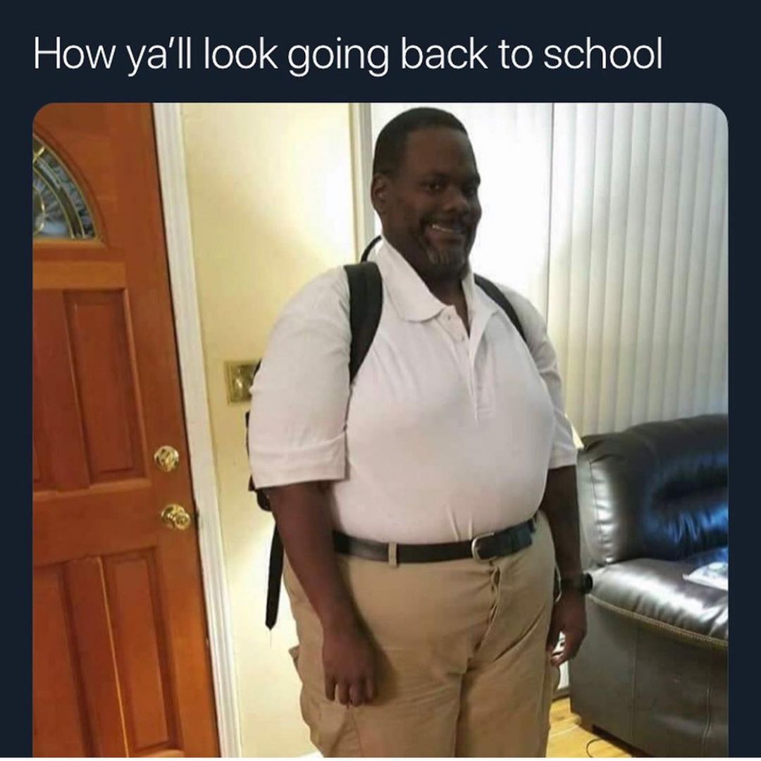 How ya'll look going back to school.