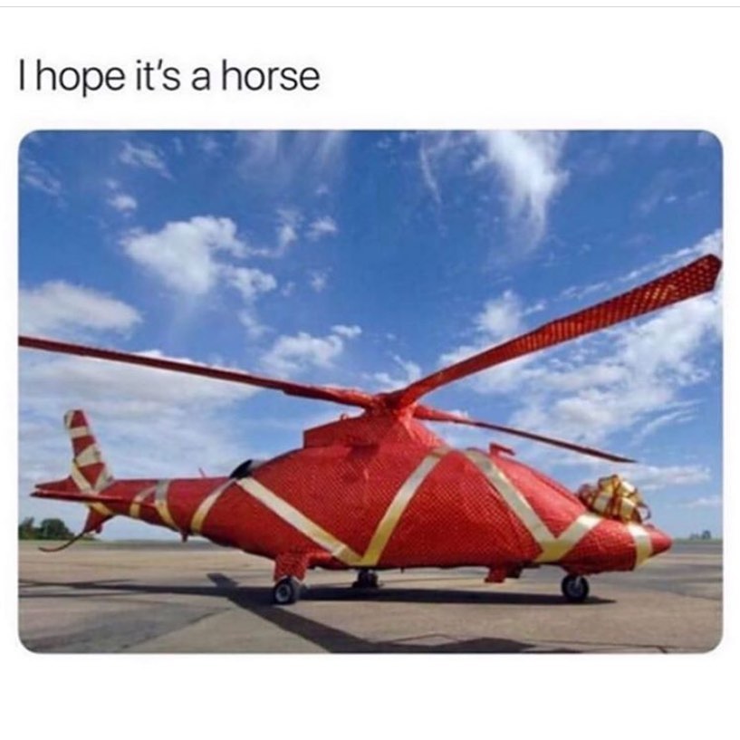 I hope it's a horse.