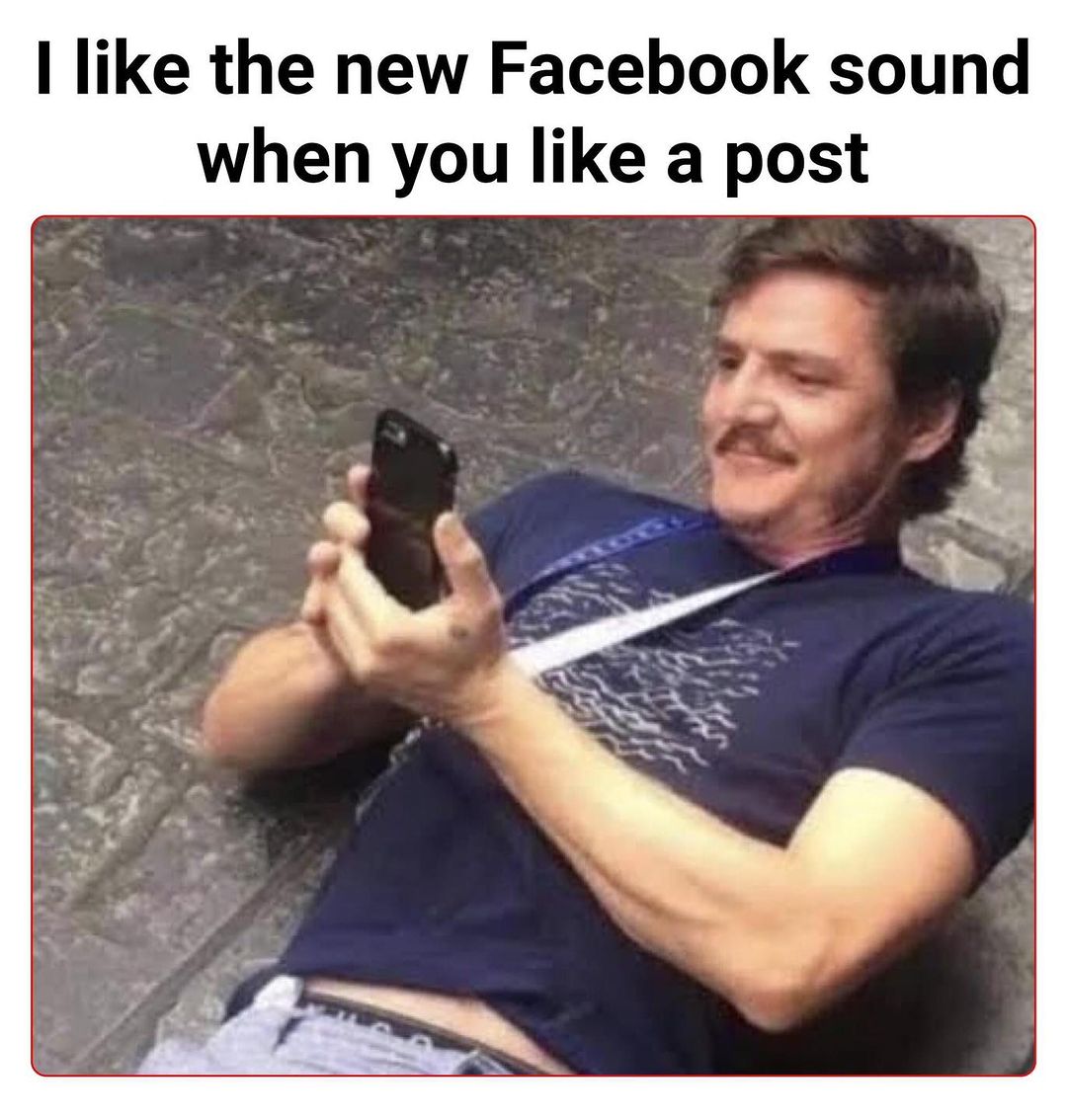 I like the new Facebook sound when you like a post.