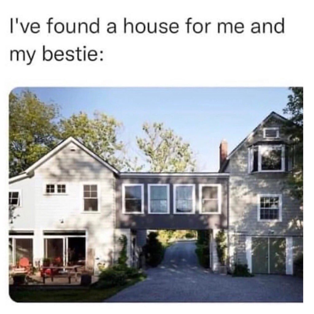 I've found a house for me and my bestie: