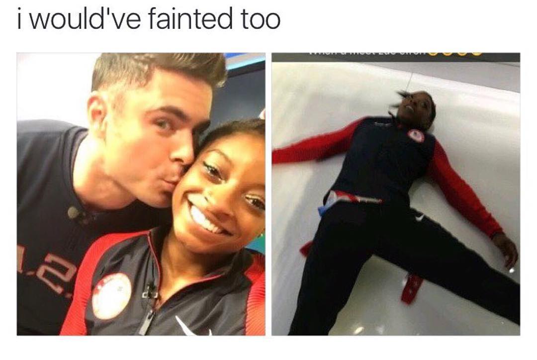 I would've fainted too.