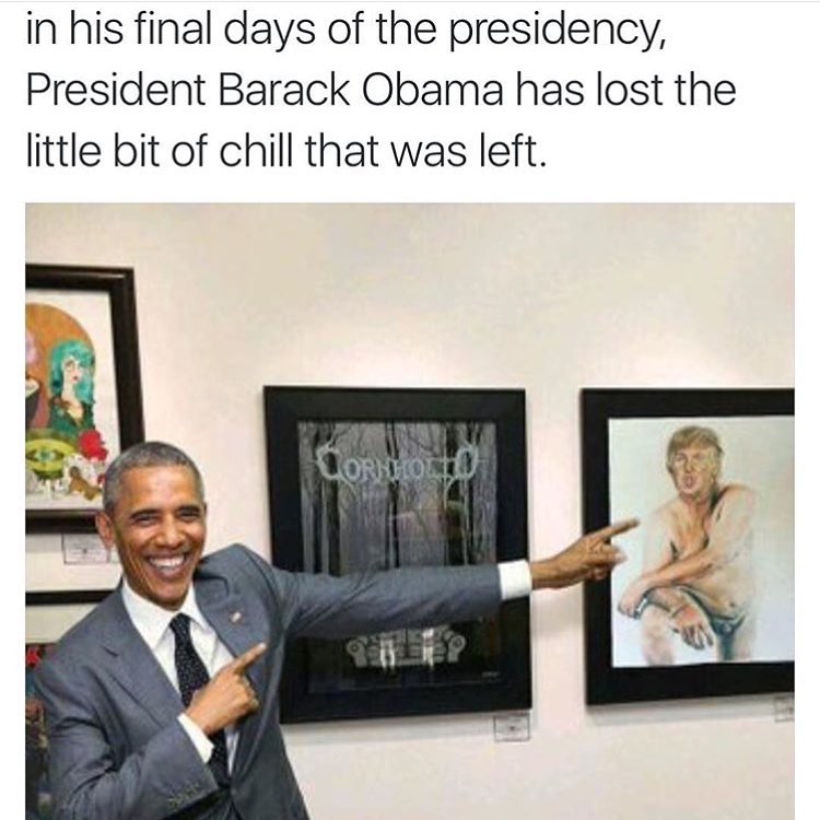 In his final days of the presidency, President Barack Obama has lost the little bit of chill that was left.