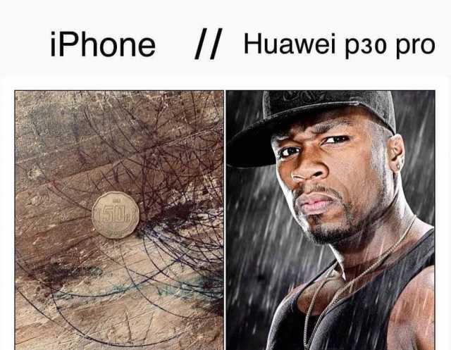 iPhone // Huawei p30 pro.