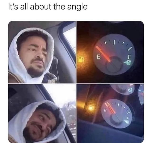 It's all about the angle.