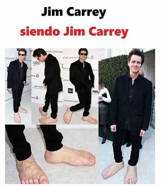 Jim Carrey siendo Jim Carrey.