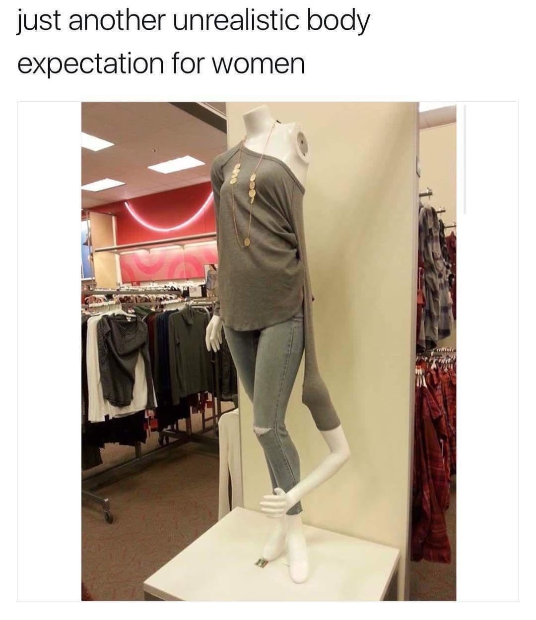 Just another unrealistic body expectation for women.