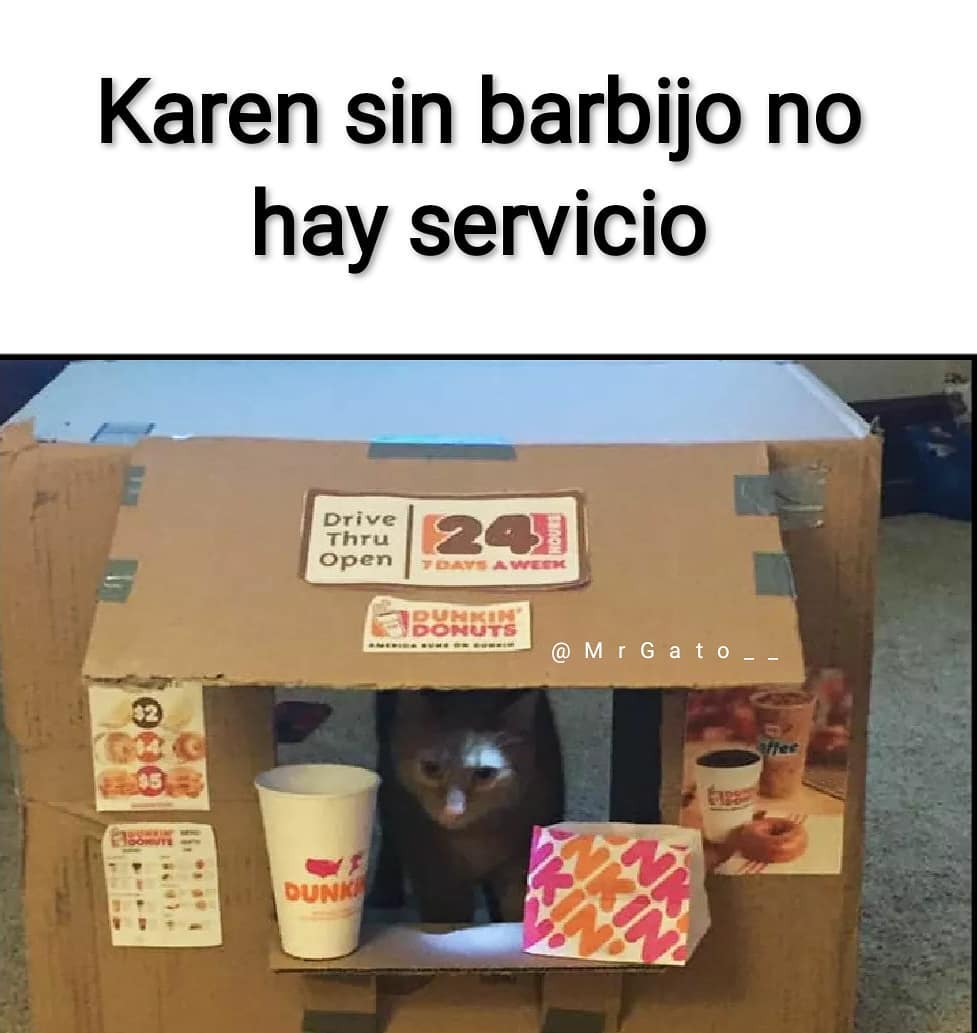Karen sin barbijo no hay servicio.