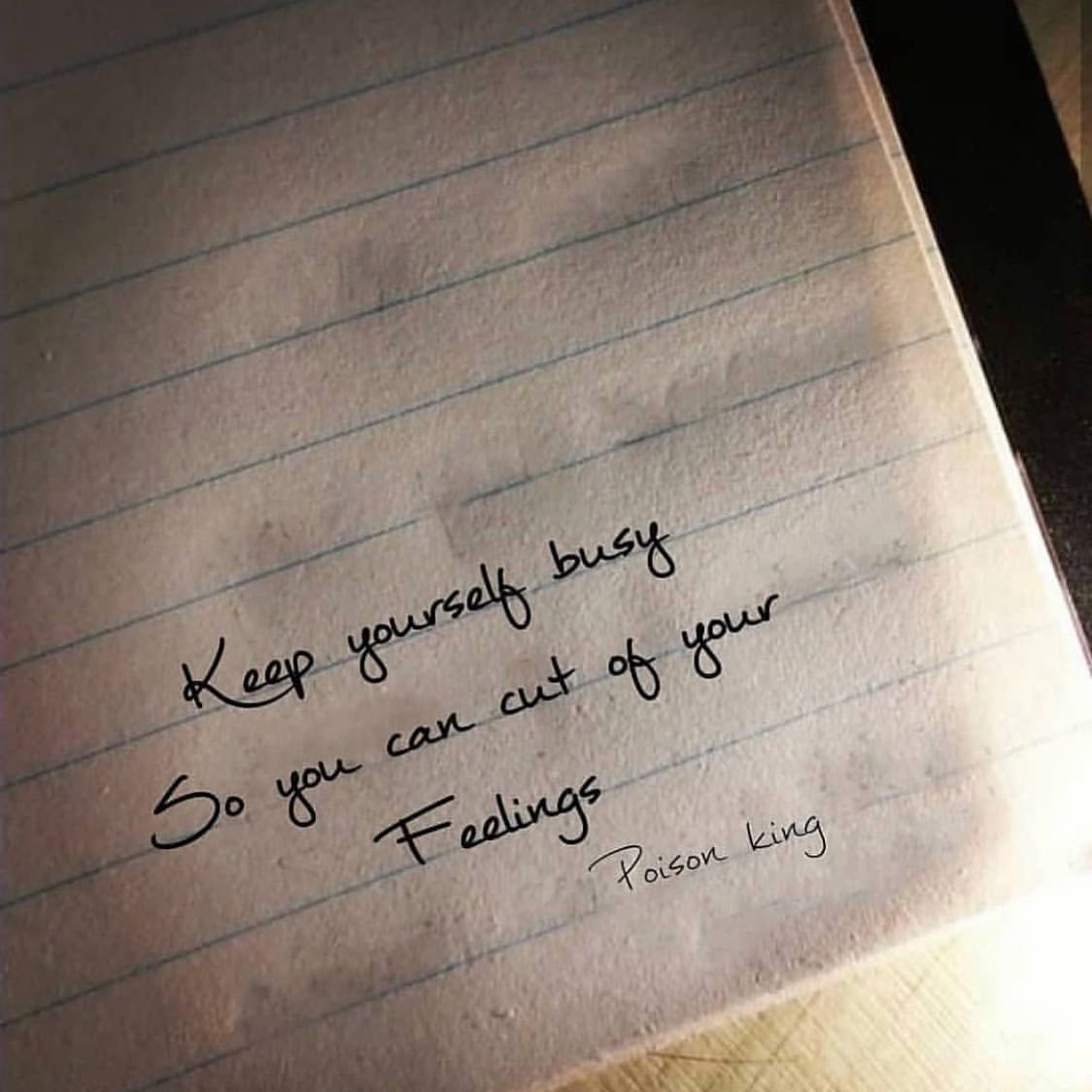 Keep yourself busy. So you can cut of your feelings.
