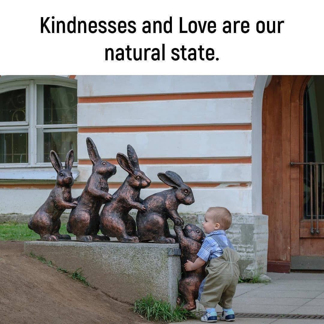 Kindnesses and Love are our natural state.